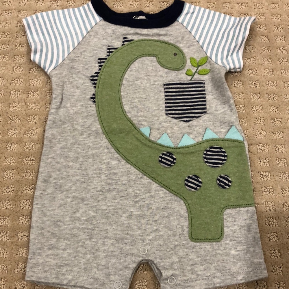 Mud Pie Dinosaur Romper 9-12M